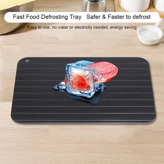 Aluminum Fast SafeMeat Defrosting Tray, time-saving convenience!